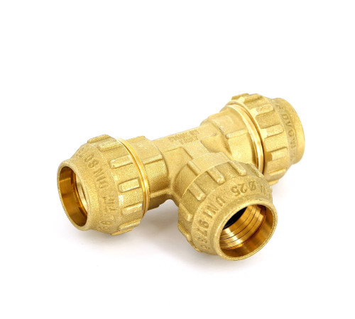 Тройник обжимной Tiemme 25х2.5 мм 3400021