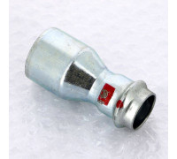 Муфта-вставка пресс из оцинкованной стали Viega Prestabo 35х22 мм 558550