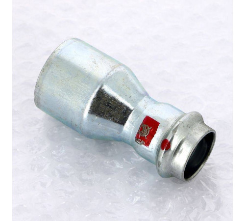 Муфта-вставка пресс из оцинкованной стали Viega Prestabo 35х22 мм 558550