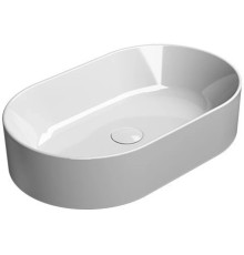 Раковина накладная GSI KUBE X 945811 600х370 мм белый глянцевый 945811