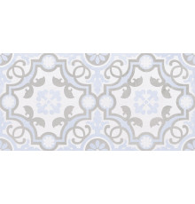 Плитка настенная Laparet Depo узор голубой 25х50 см 34017