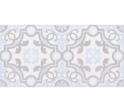 Плитка настенная Laparet Depo узор голубой 25х50 см 34017