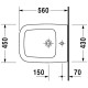 Биде подвесное Duravit Esplanade 560х450 мм белое 2265100000