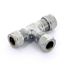 Тройник обжимной хромированный Tiemme 10 мм 1130073