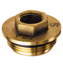 Переходник резьбовой FAR 1х3/4 НР-ВР латунный с уплотнением FK 4199 134