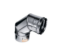 Колено дымохода Ferrum 90° AISI 430 0.5 мм Ф160 мм Аf2410