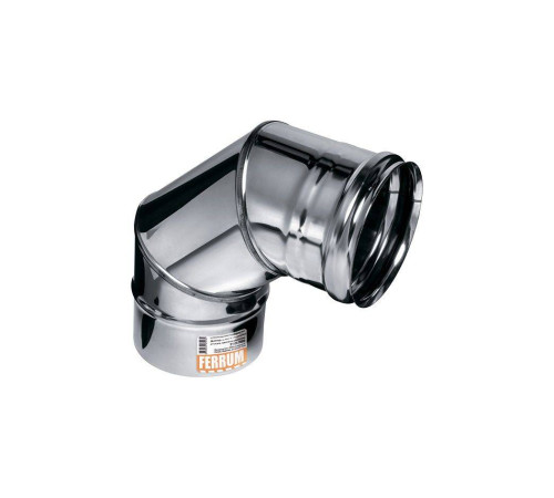 Колено дымохода Ferrum 90° AISI 430 0.5 мм Ф160 мм Аf2410