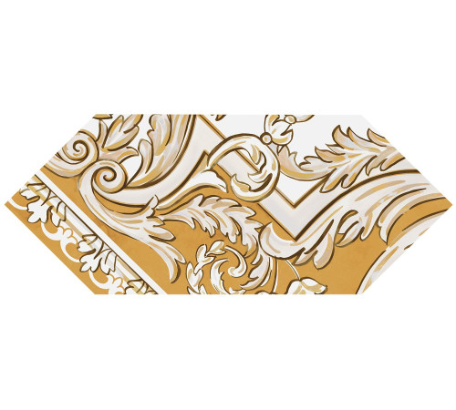 Декор Kerama Marazzi Алмаш жёлтый глянцевый 14х34 см HGD\B515\35000