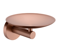 Мыльница подвесная Boheme Uno с латунной чашей brushed bronze 10973-BRB