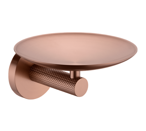 Мыльница подвесная Boheme Uno с латунной чашей brushed bronze 10973-BRB