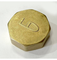 Заглушка резьбовая латунная LD DN32 1 1/4 ВР LD.65.504.32