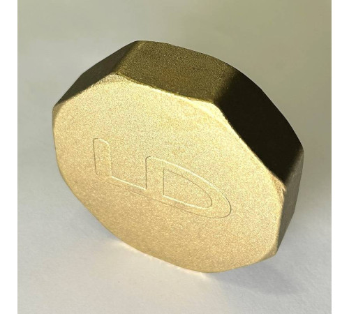 Заглушка резьбовая латунная LD DN50 2 ВР LD.65.504.50
