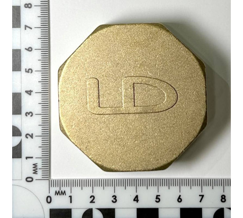Заглушка резьбовая латунная LD DN50 2 ВР LD.65.504.50