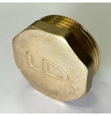 Пробка резьбовая латунная LD DN32 1 1/4 LD.65.505.32