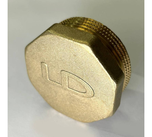 Пробка резьбовая латунная LD DN40 1 1/2 LD.65.505.40