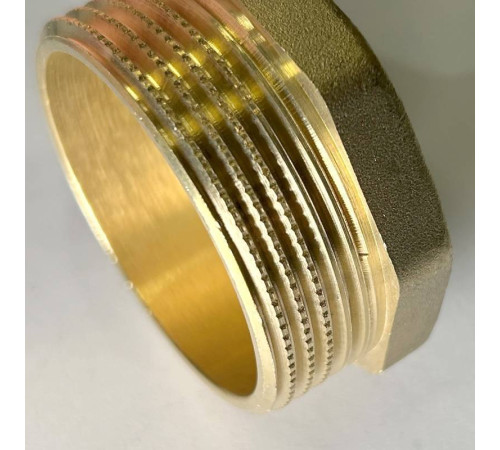 Пробка резьбовая латунная LD DN40 1 1/2 LD.65.505.40