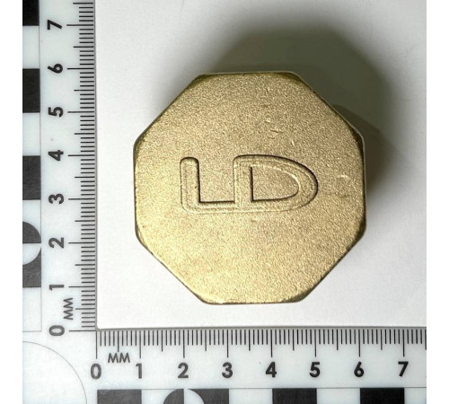 Пробка резьбовая латунная LD DN40 1 1/2 LD.65.505.40