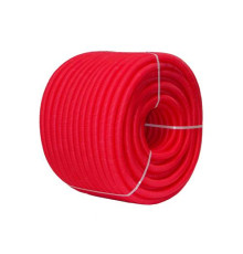 Труба гофрированная Uni-Fitt 28 мм красная (для труб 20 мм) 50 м 583R2805