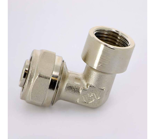 Угольник обжимной Uni-Fitt никелированный 20х1/2 ВР 664N7200