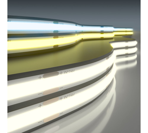 Лента светодиодная 576Led 13W IP20 MIX 3300/6500 теплый белый/холодный белый, 5м COB 24V 576Led 13W IP20