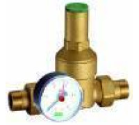 Редуктор давления мембранный FAR 1 1/4 НР-НР с манометром FA 2805 114