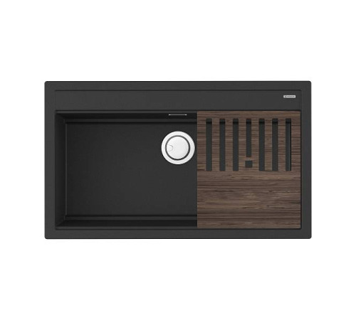 Кухонная мойка OMOIKIRI Kitagawa 86-LB-GB Artceramic 86x51 см графит с разделочной доской 4993794