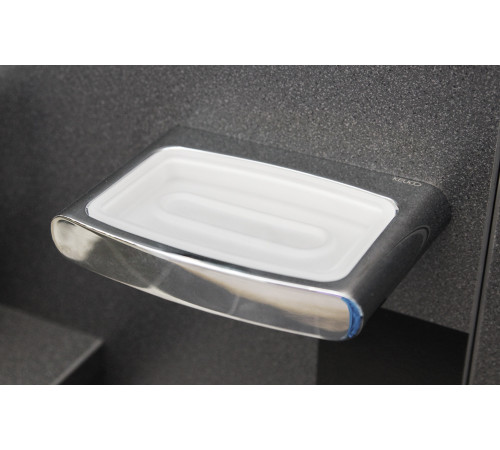 Мыльница хрустальная матовая KEUCO ELEGANCE NEW белая 11655 009000