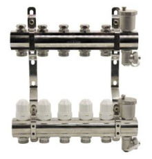 Блок коллекторный Kromwell 1 с термостатическими вставками и воздухоотводчиками 5 выходов 3/4 EK EU.ST6079550