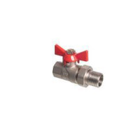 Кран шаровой Kromwell 1/2 ВР-НР с полусгоном бабочка KW.185.04