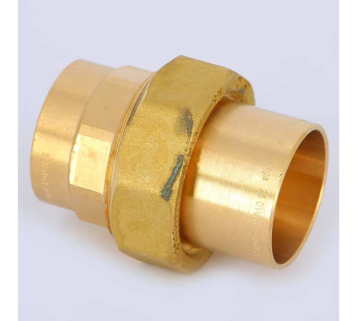 Разъемное соединение Viega 94343 пайка-пайка с плоской прокладкой 35 мм 176174