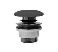 Донный клапан клик-клак GSI PCS26 для раковин и биде с переливом Ardesia матовый PCS26