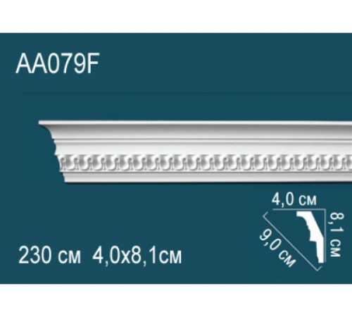 Карниз потолочный полиуретановый гибкий Perfect AA079F