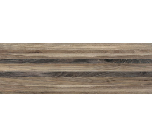 Плитка настенная Laparet Zen полоски коричневая 20x60 см 60030