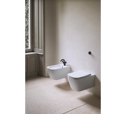 Биде подвесное GSI Nubes 550 х 350 мм белый глянцевый с креплением 9665FR5111