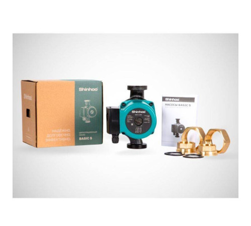 Насос циркуляционный Shinhoo BASIC S 25-4S 180 мм с гайками 71211001