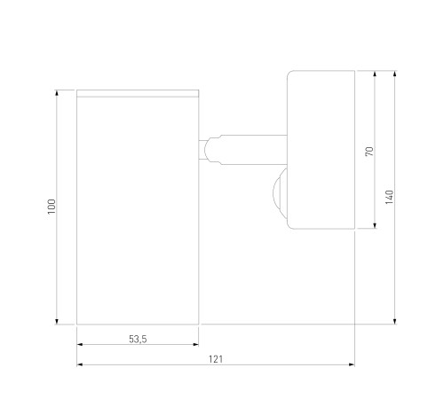 Настенный светильник Rutero GU10 SW черный Rutero GU10 SW черный (MRL 1003)