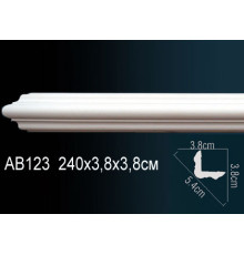 Плинтус потолочный полиуретановый Perfect AB123