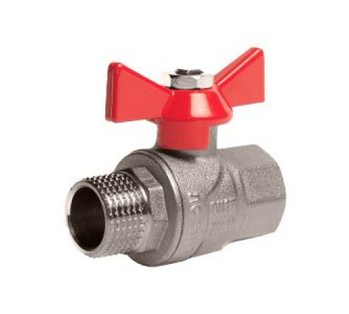 Кран шаровой Kromwell 1/2 ВР-НР ручка-бабочка KW.183.04