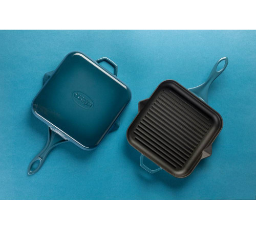 Сковорода-гриль квадратная Hascevher GTV 2828 Blue 28х28 см A858028