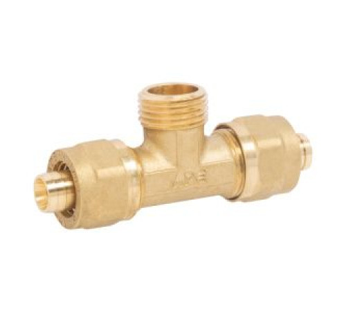 Тройник цанговый APE с наружной резьбой 1/2 х 20 мм 733L 12x20