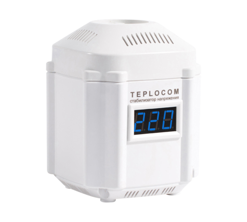 Стабилизатор напряжения TEPLOCOM ST-222/500-И с индикацией 222 ВА 145-260 В ST-222/500-И