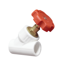 Вентиль полипропиленовый VALFEX 45 градусов 20 мм ВР-ВР VF.515.W.020