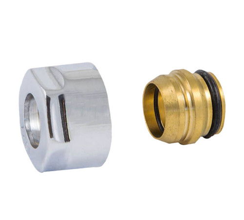 Присоединение резьбовое Schlosser для медных трубок 3/4 x 15 мм хром 602500002