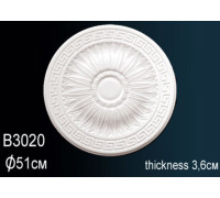 Розетка потолочная Perfect полиуретановая с орнаментом 450 мм B3020