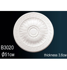 Розетка потолочная Perfect полиуретановая с орнаментом 450 мм B3020
