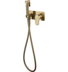 Гигиенический душ встраиваемый Boheme Spectre со смесителем бронза матовая 457-BR