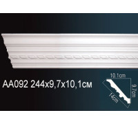 Карниз потолочный полиуретановый Perfect AA092 с рисунком 120x120x2400 мм AA092