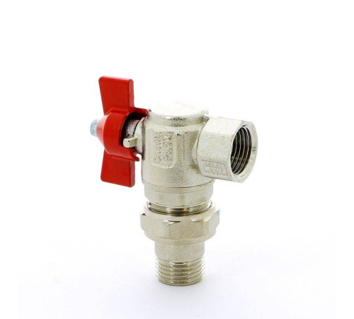 Кран шаровой ITAP IDEAL 1/2 НВ угловой с разъемным соединением бабочка 298