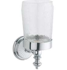 Стакан подвесной Boheme Vogue стеклянный полупрозрачный хром 10134