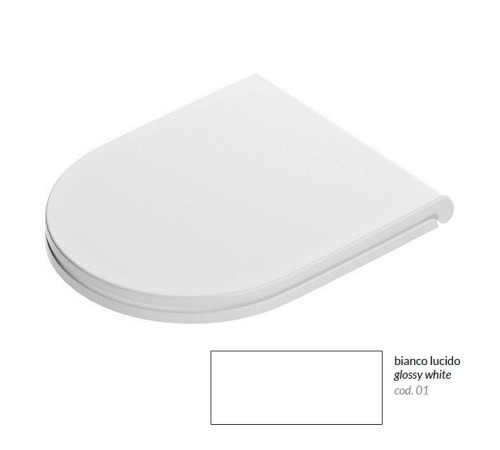 Сиденье для унитаза Artceram File 2.0 Flat Soft Close белое глянцевое FLA016 01 71